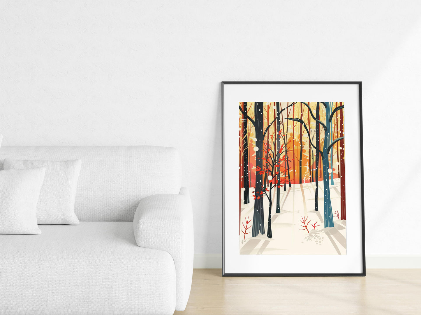 Winter Forest Solitude- Modern, Eldon Peak, silence, connection with nature, winter landscape