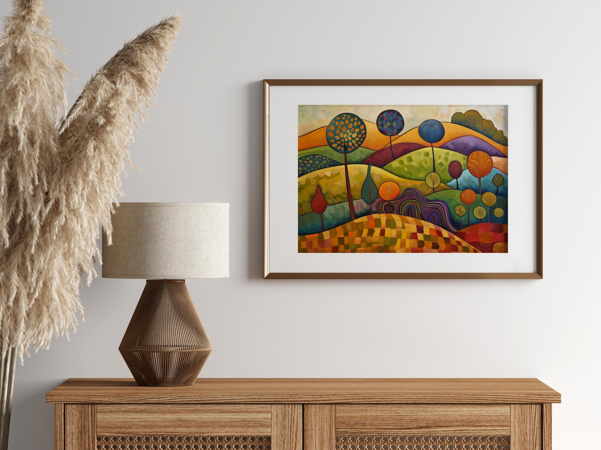 Earth-Interwoven Dreams- Harmony, African Motifs, Nature, Modern, Africa