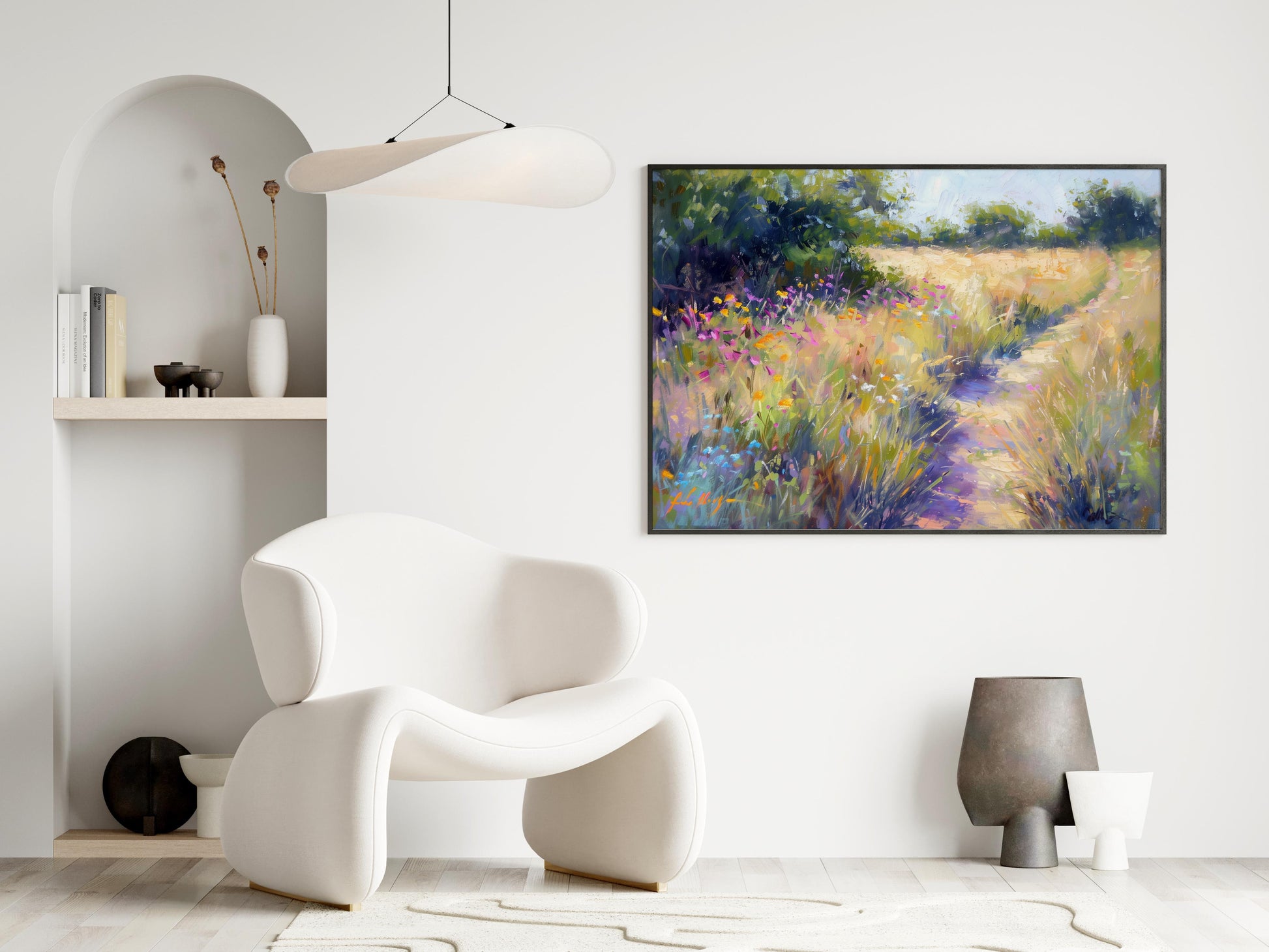 Impressions of a Summer Meadow Dream- Peace, Play of Light, Masterpiece, Nature, Dynamic Brushwork