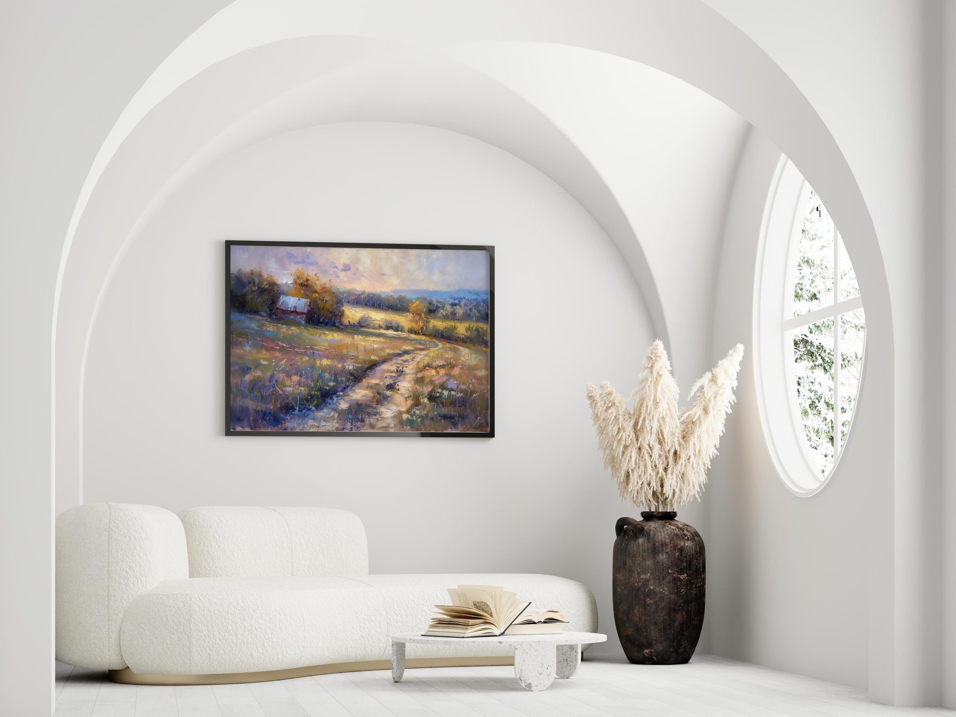 Rural Impressions in the Morning- Landscape, Interior, Art Print, Nature, Portugal