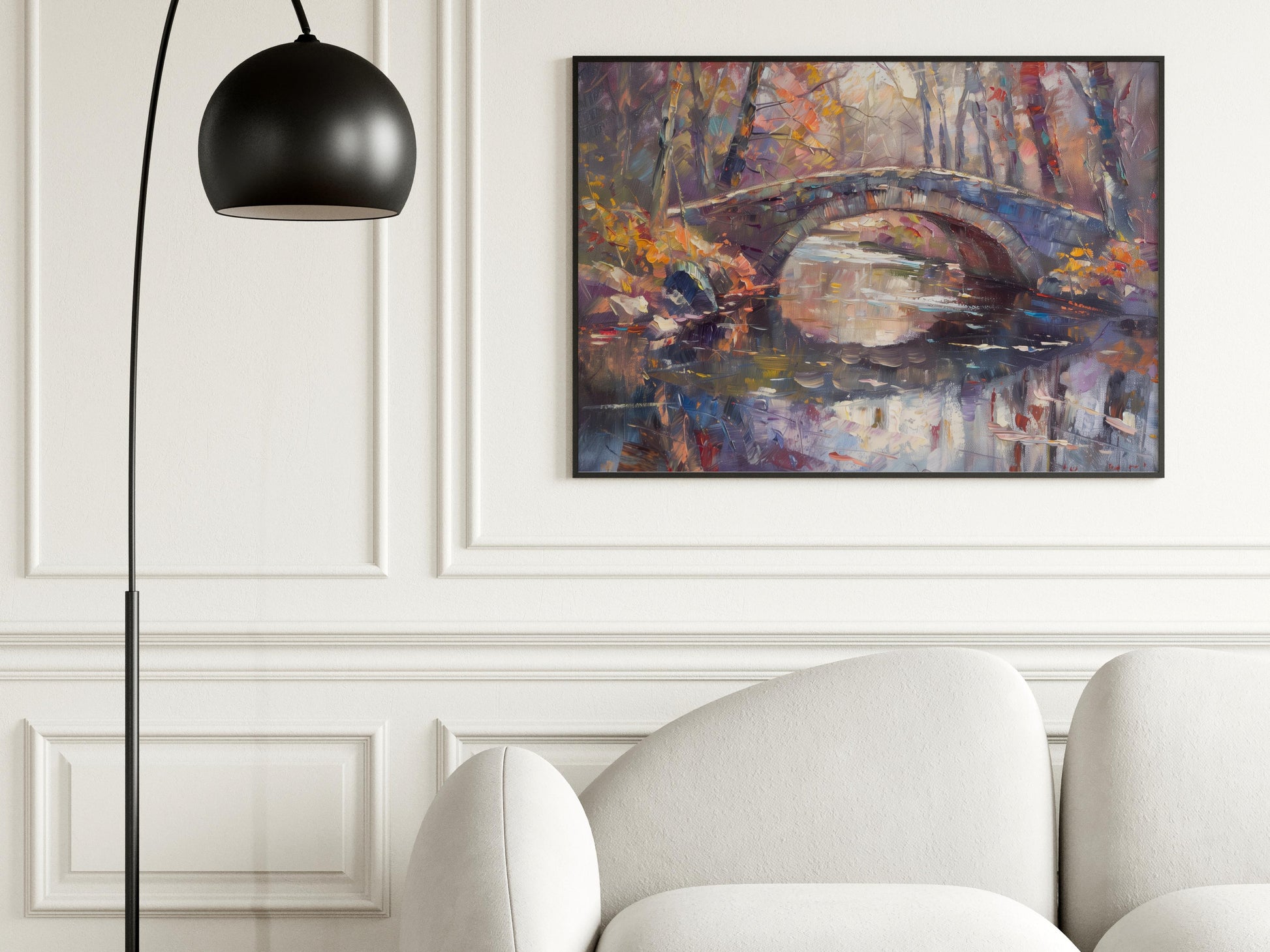 Autumnal Play of Colors- Dynamic colors, Office decor, Reflections, Living room art, Play of light