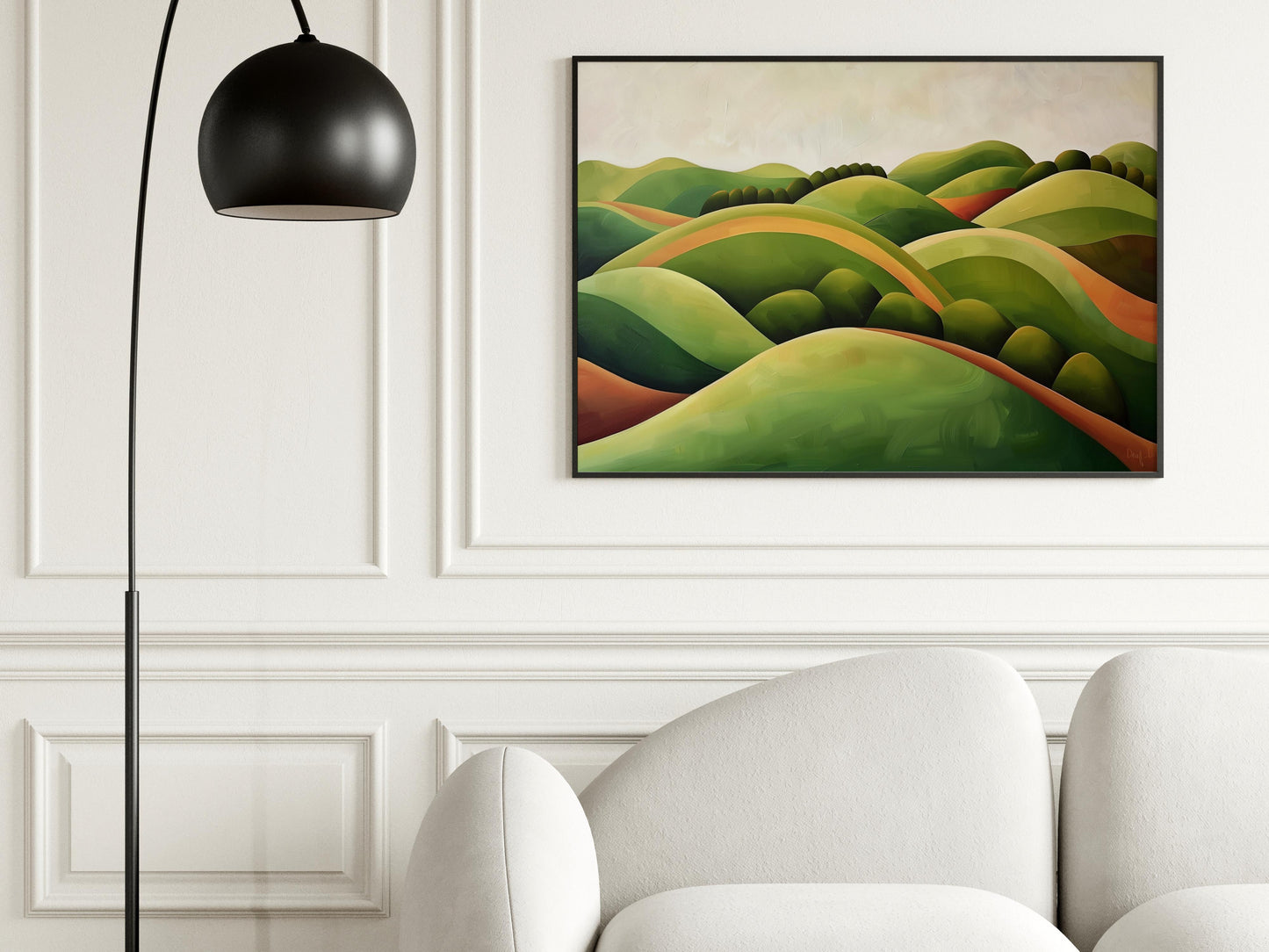 Hills of Harmony- Nature, Botany, Wall Art, Abstraction, Timeless