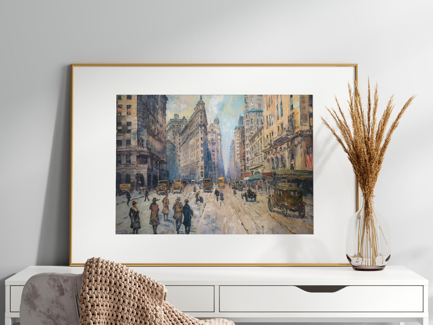 Lively Street Scene from the 1900s- Architectural marvels, People on the move, Art enthusiasts, Urban life, Impressionism