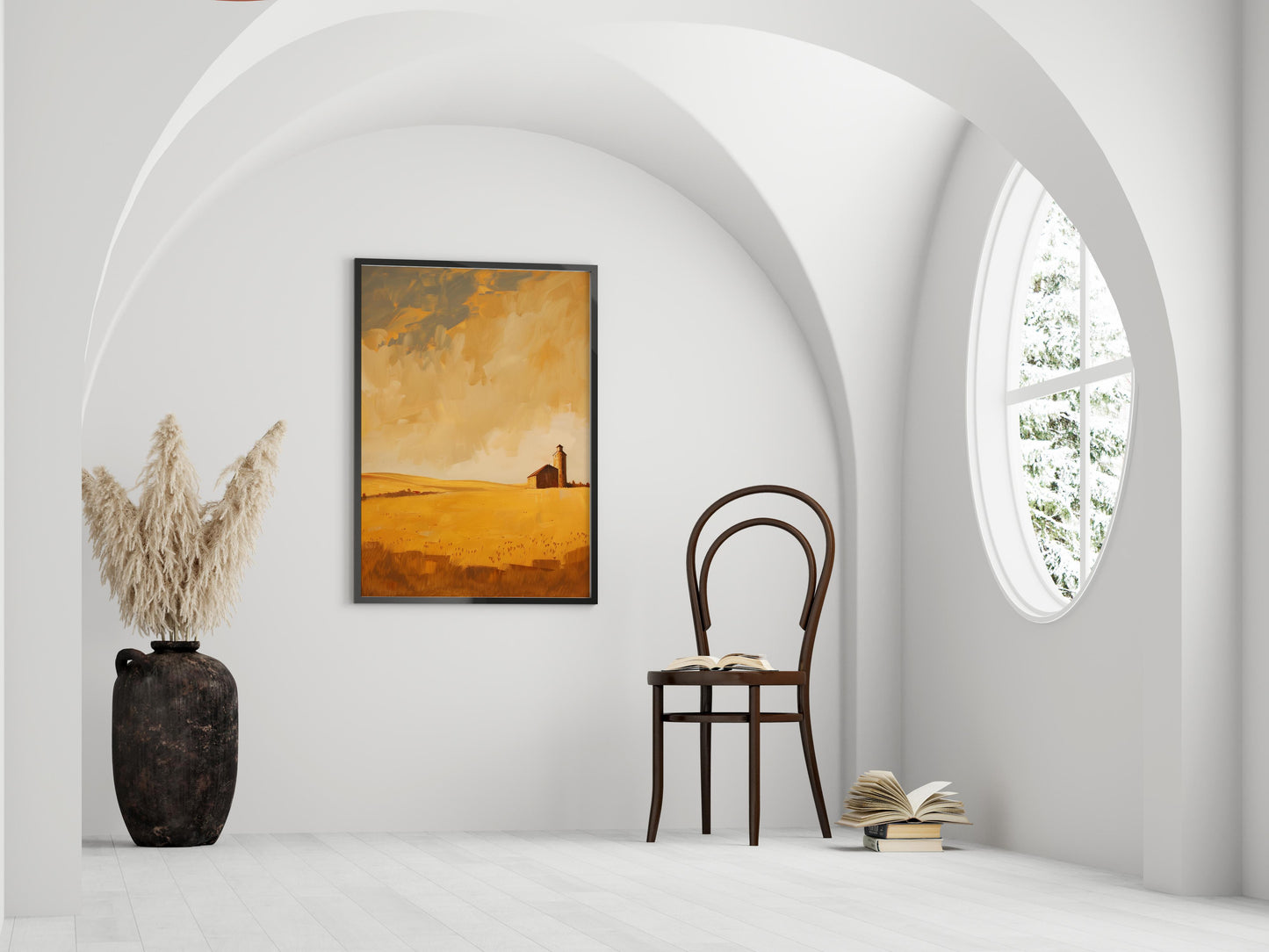 Golden Expanse- Atmosphere, Nature, Art collectors, Timelessness, Interior design