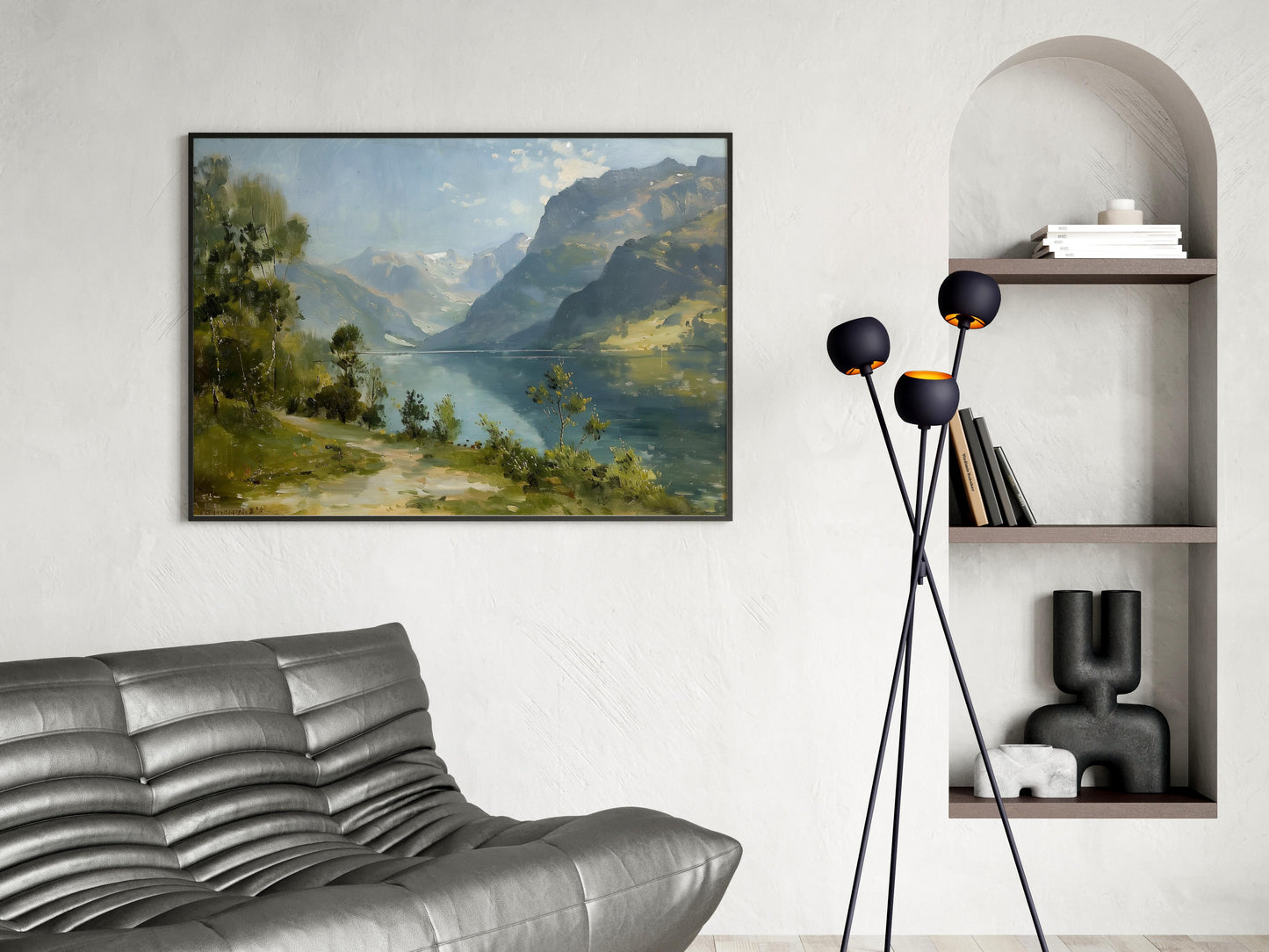 Eternal Rest of the Norwegian Fjords- fjord, wall decor, mountains, Mariana Silvers, landscape