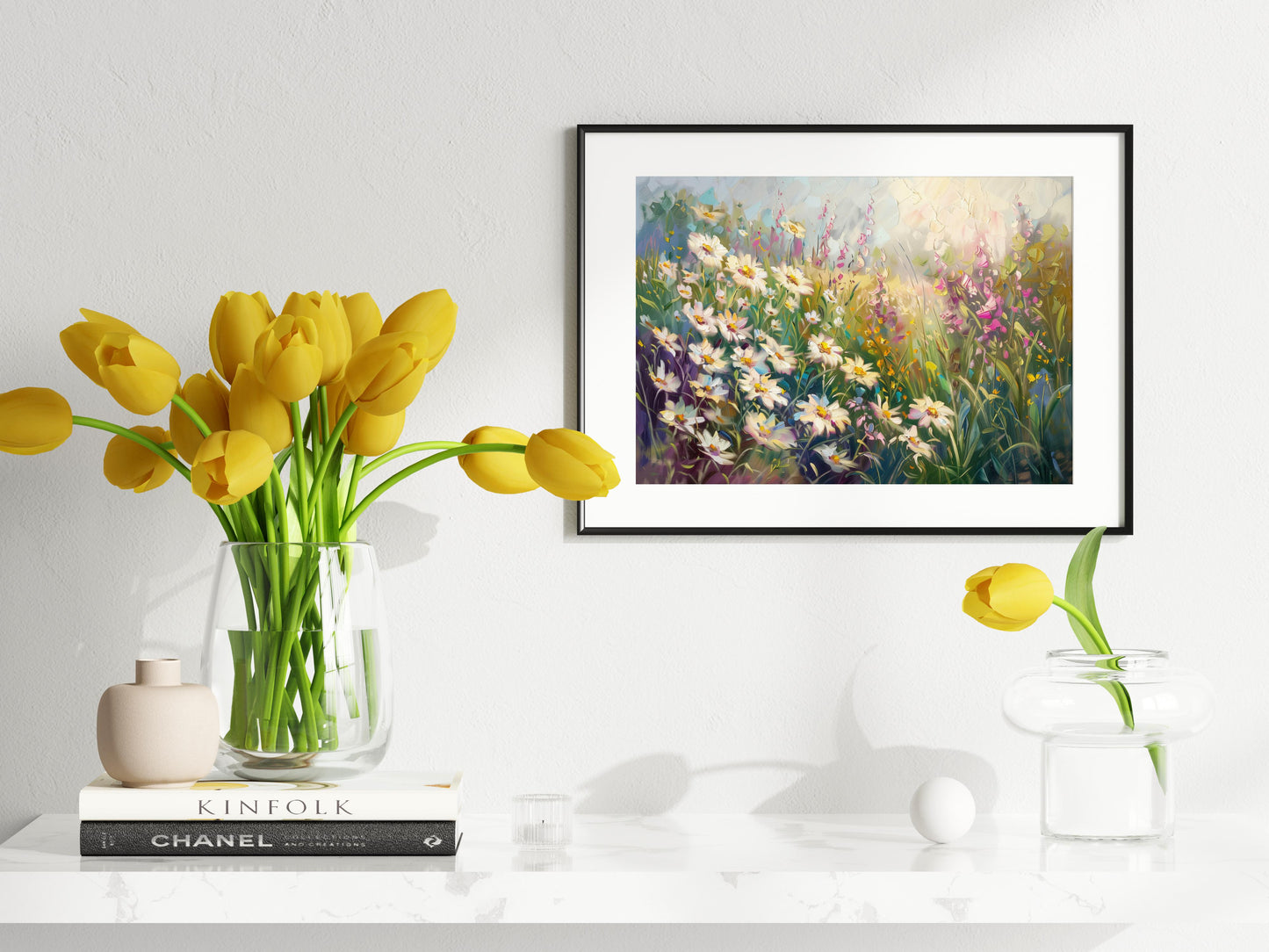 Vibrant Spring by Eliana Costa- Eliana Costa, Play of light, Limited edition, Flower field, Wall decoration