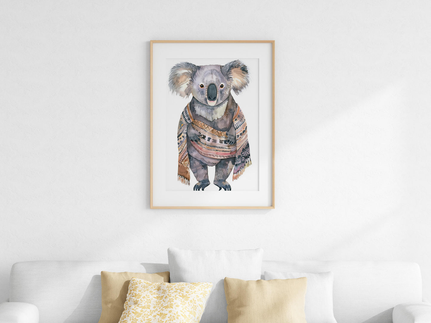 Mystical Koala of the North- Eliana Solberg, Norway, watercolor illustration, mythical motifs, anthropomorphic