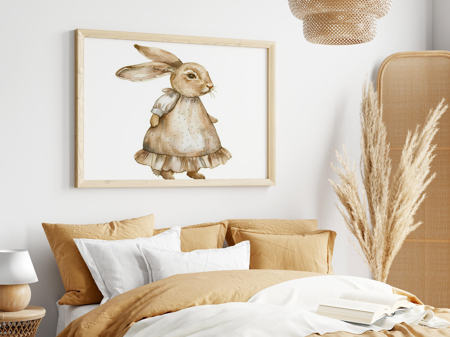 The Magic of the North: The Rabbit in Dress- Norway, art print, rabbit, fairy tale, children's room