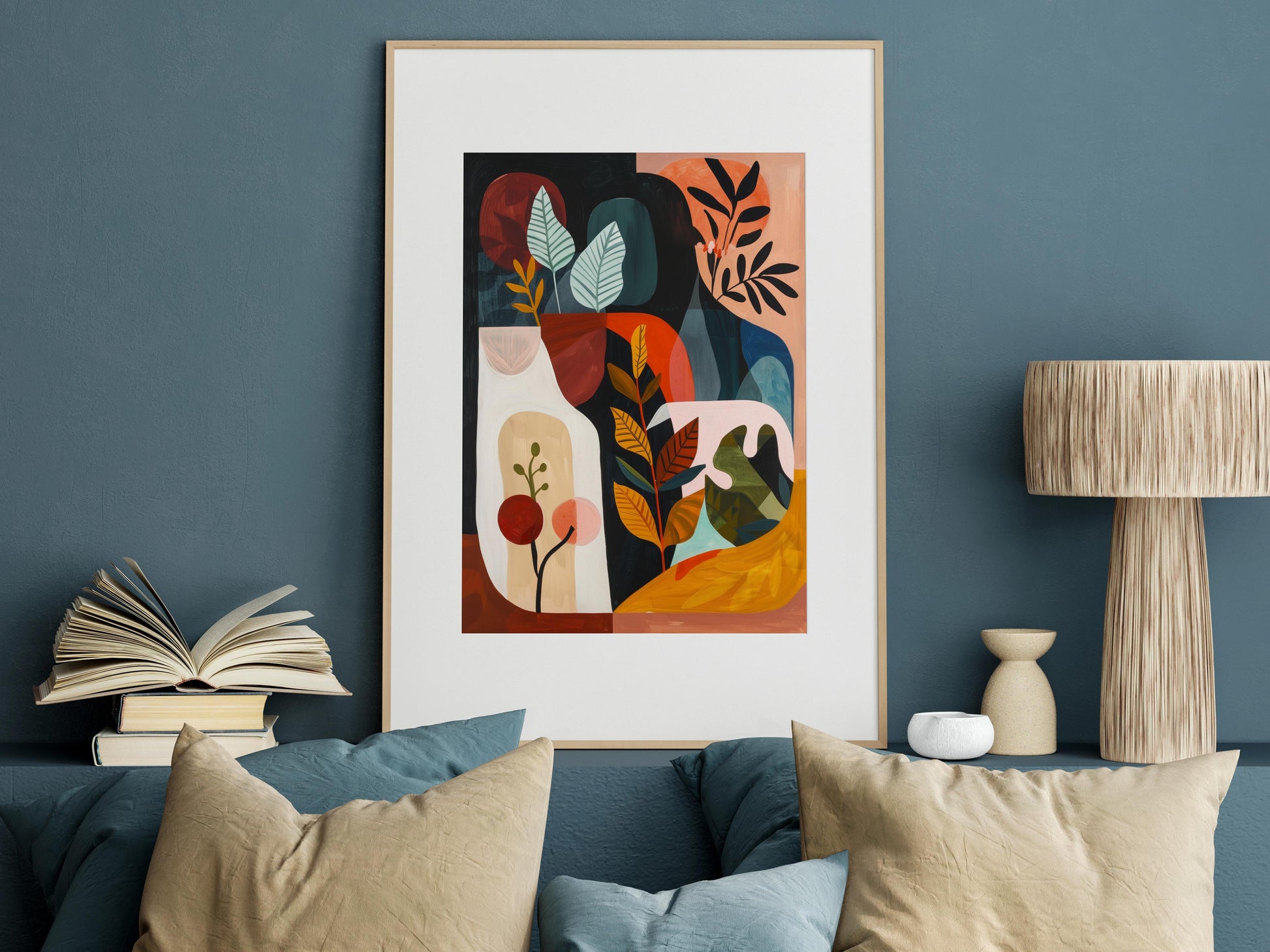 Botanical Resonance- modernism, natural forms, Art Deco, botanical illustration, minimalist art