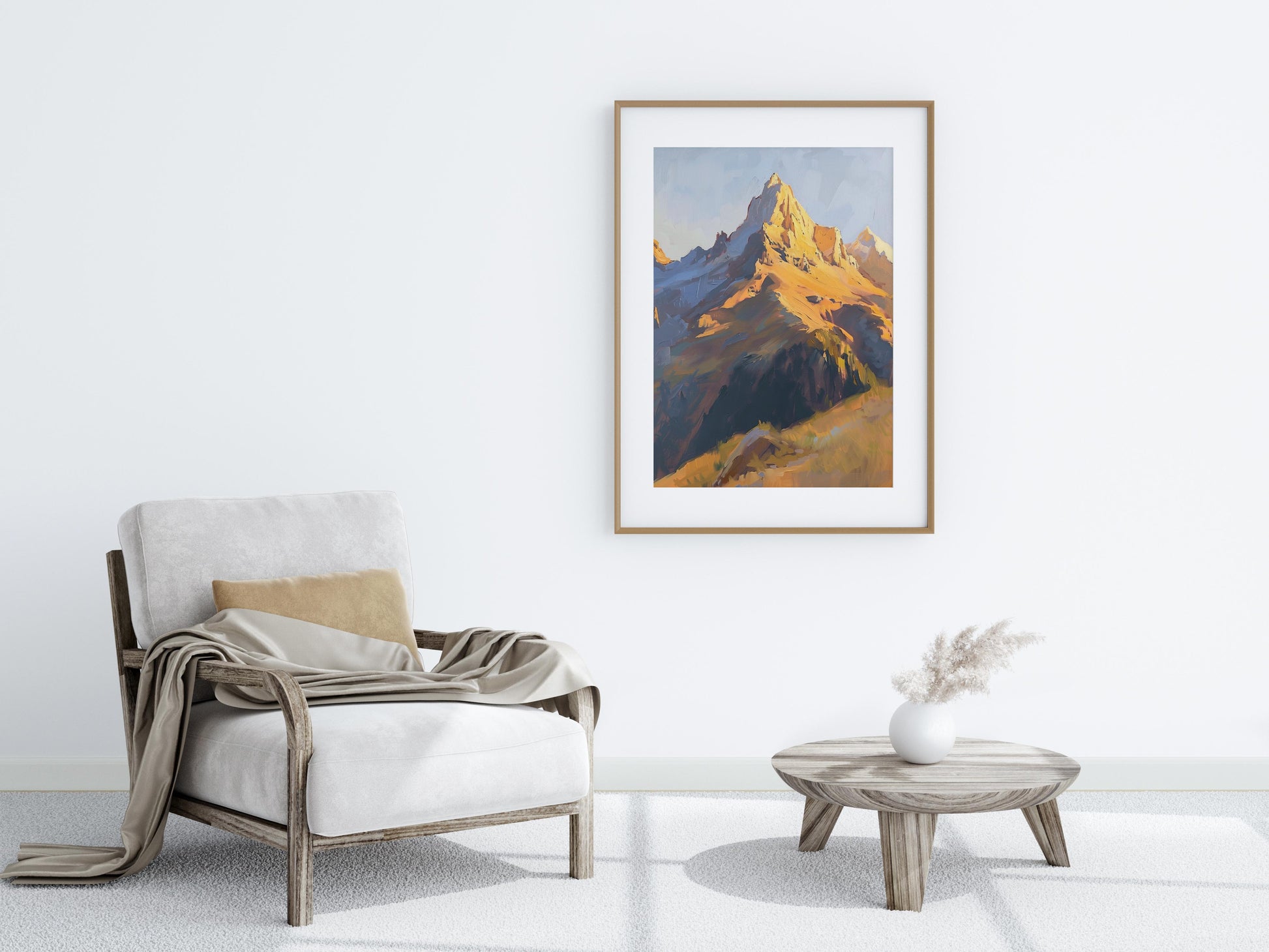 Alpine Glow- Decorative Art, Warm, Gallery Quality, Contemporary Art, Nostalgia