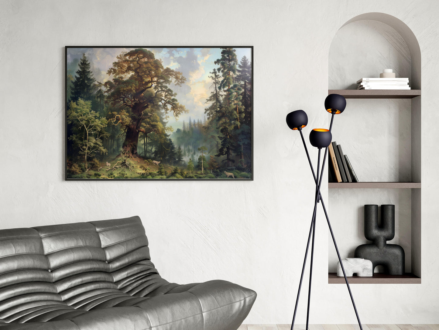 Morgendämmerung im Bayerischen Wald- Evan Tremblay, canvas print, nature, fog, quiet