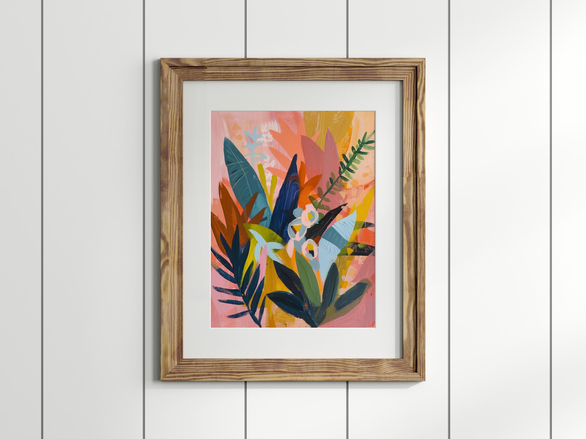 Florale Sinfonie- floral paintings, home decor, Eloise Belmonte, geometric abstraction, botanical art