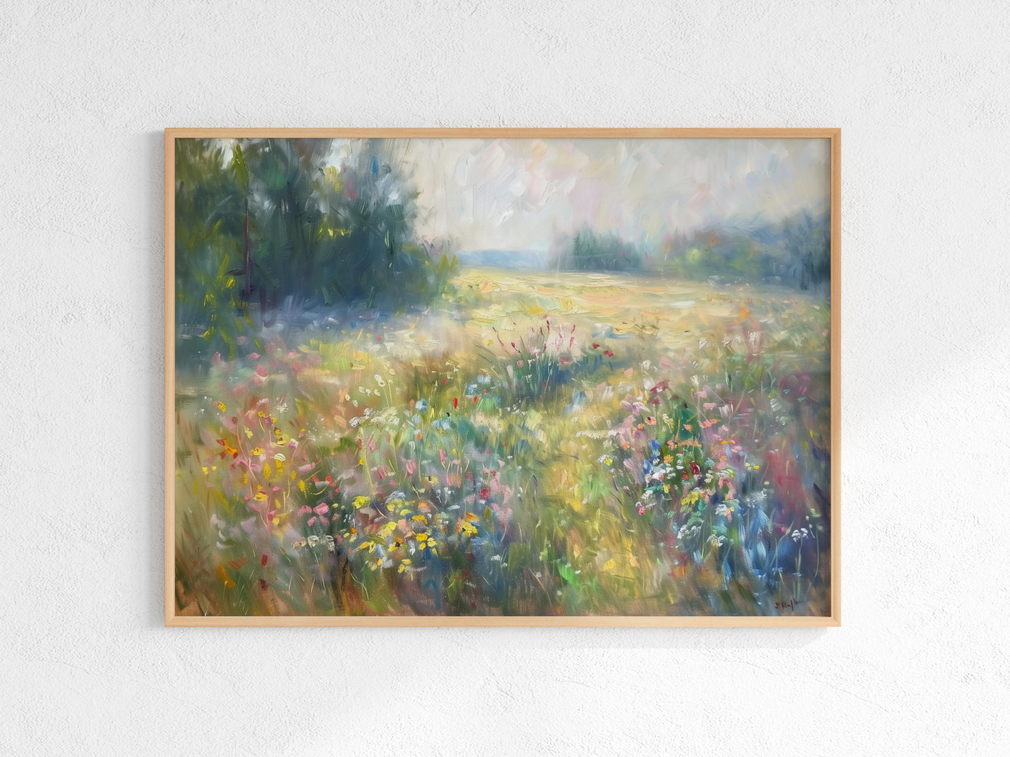 Summer Dance in the Light- Wildflowers, Summer Dance, Eliana Costa, Liveliness, Brushwork