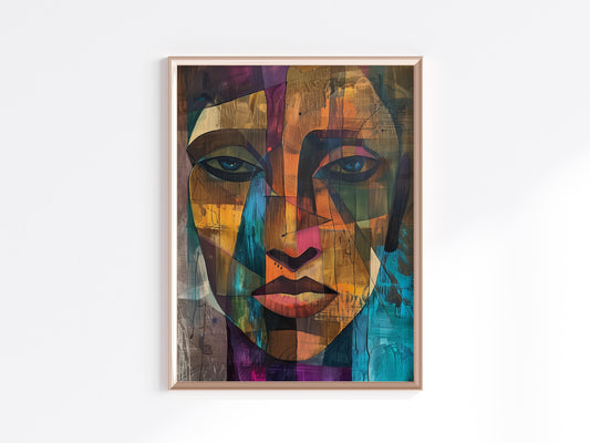 Geometry of the Soul- Africa, Figures, abstract art, Leila Abeni, Culture